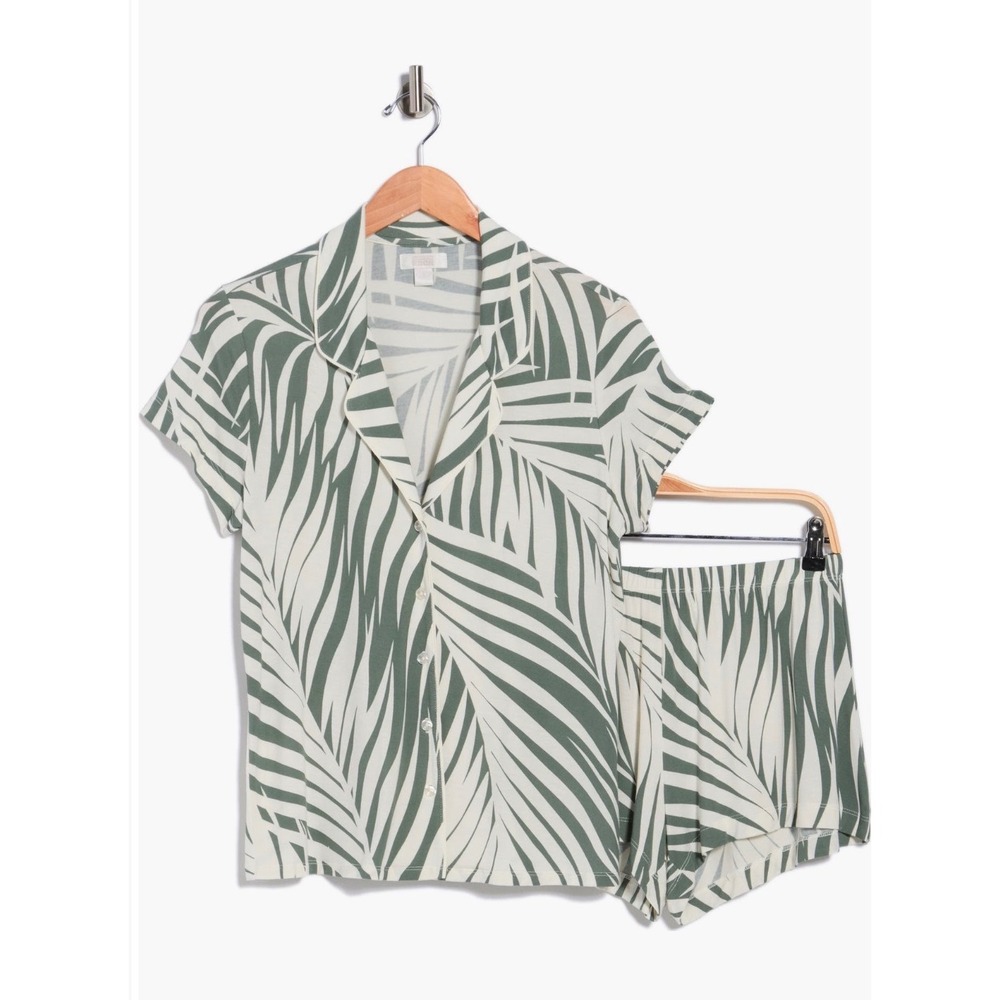 Tranquility shortie palm pajama set XL